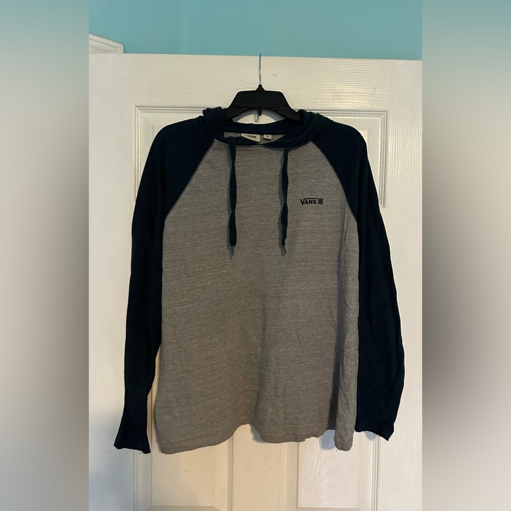 Vans -long sleeve blue/grey tshirt hoody